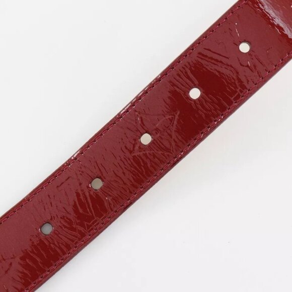 LOUIS VUITTON ceinture belt M6980 Pomdamul Red Monogram Vernis Women - Picture 11 of 16